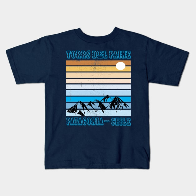 Torrs Del Paine Patagonia Chile Kids T-Shirt by care store